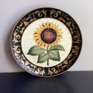 Vintage Toyo Sunflower Decorative 10” Plate